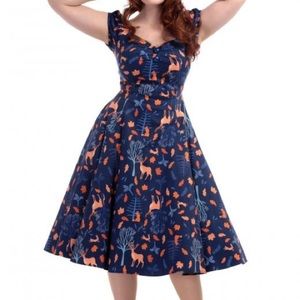 Collectif Mainline Dolores Forest Friends Dress